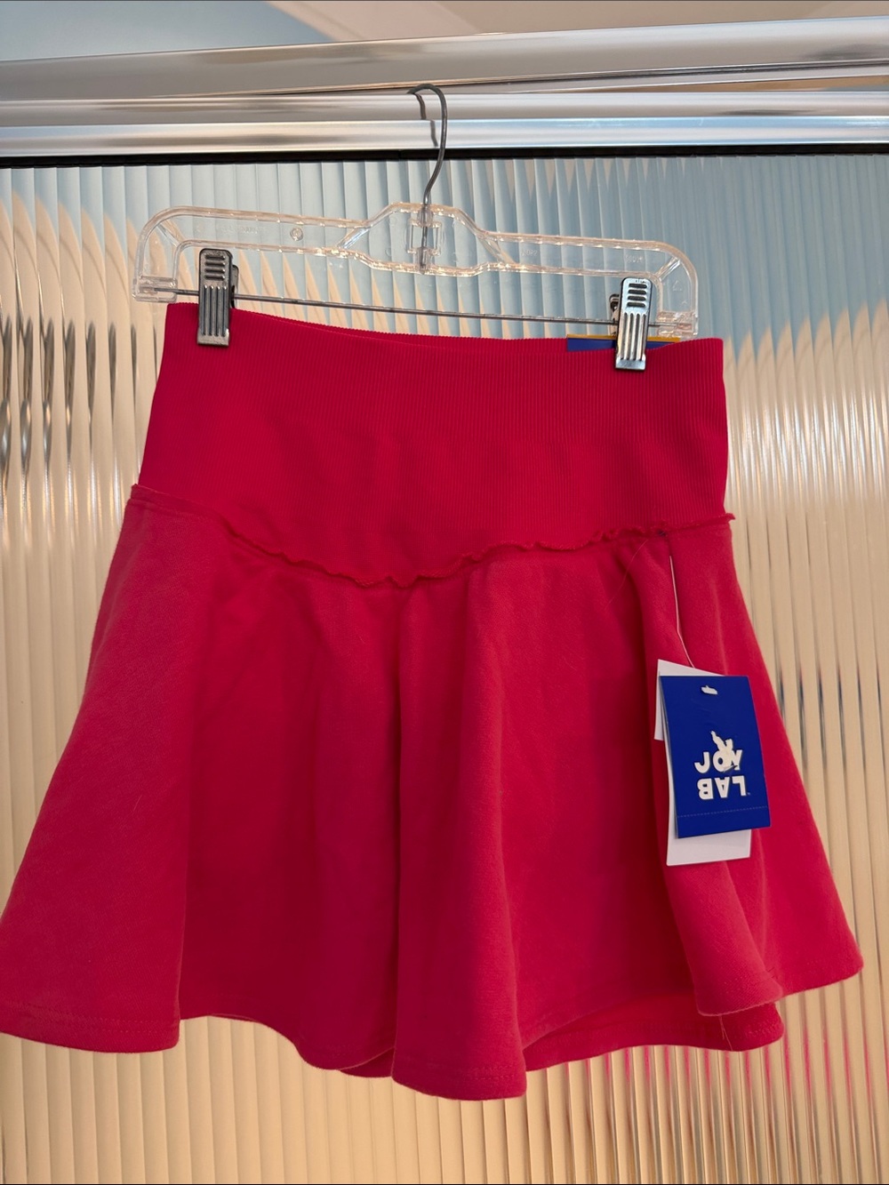 JoyLab Bright Pink Athletic Skirt with Ribbed Waistband